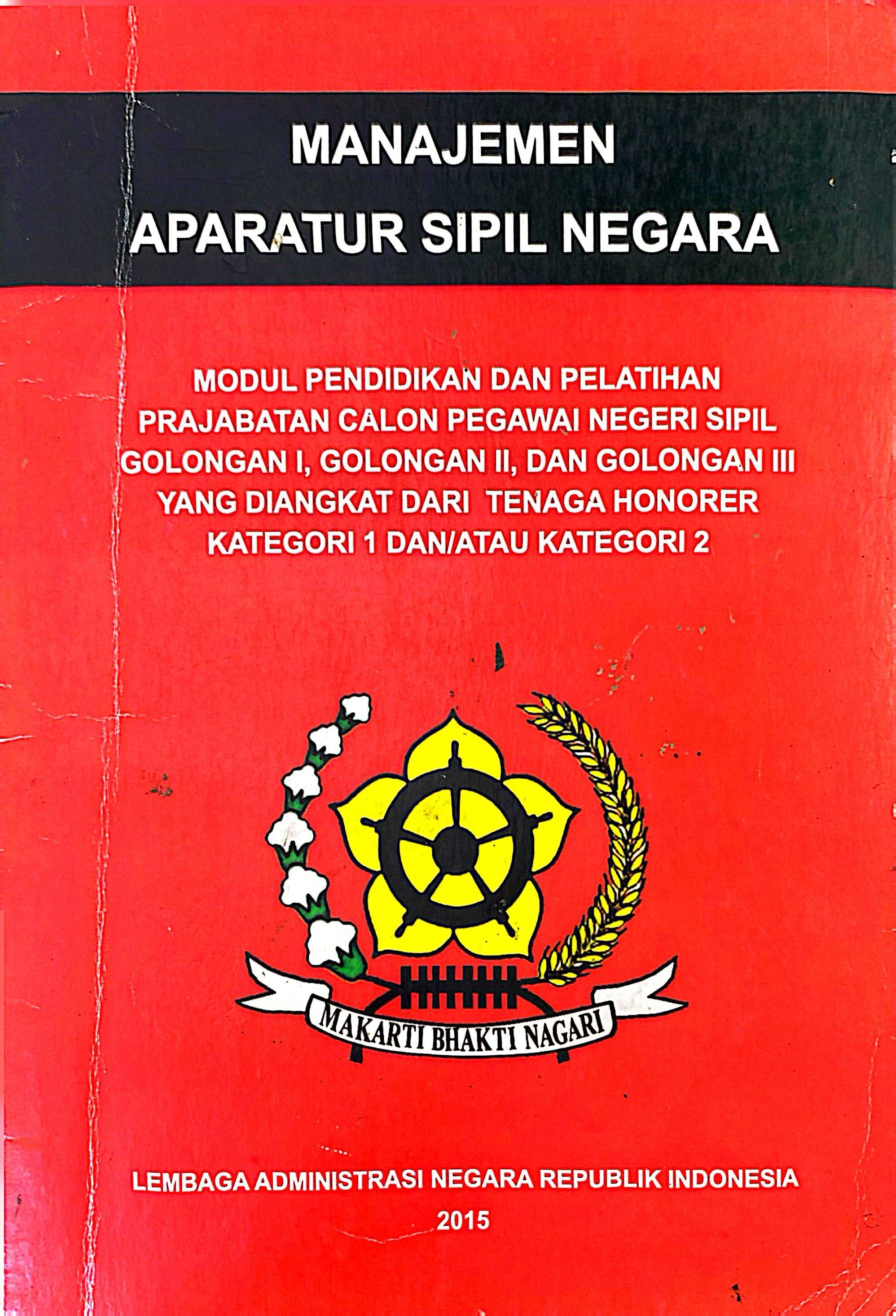 Manajemen Apartatur Sipil Negara