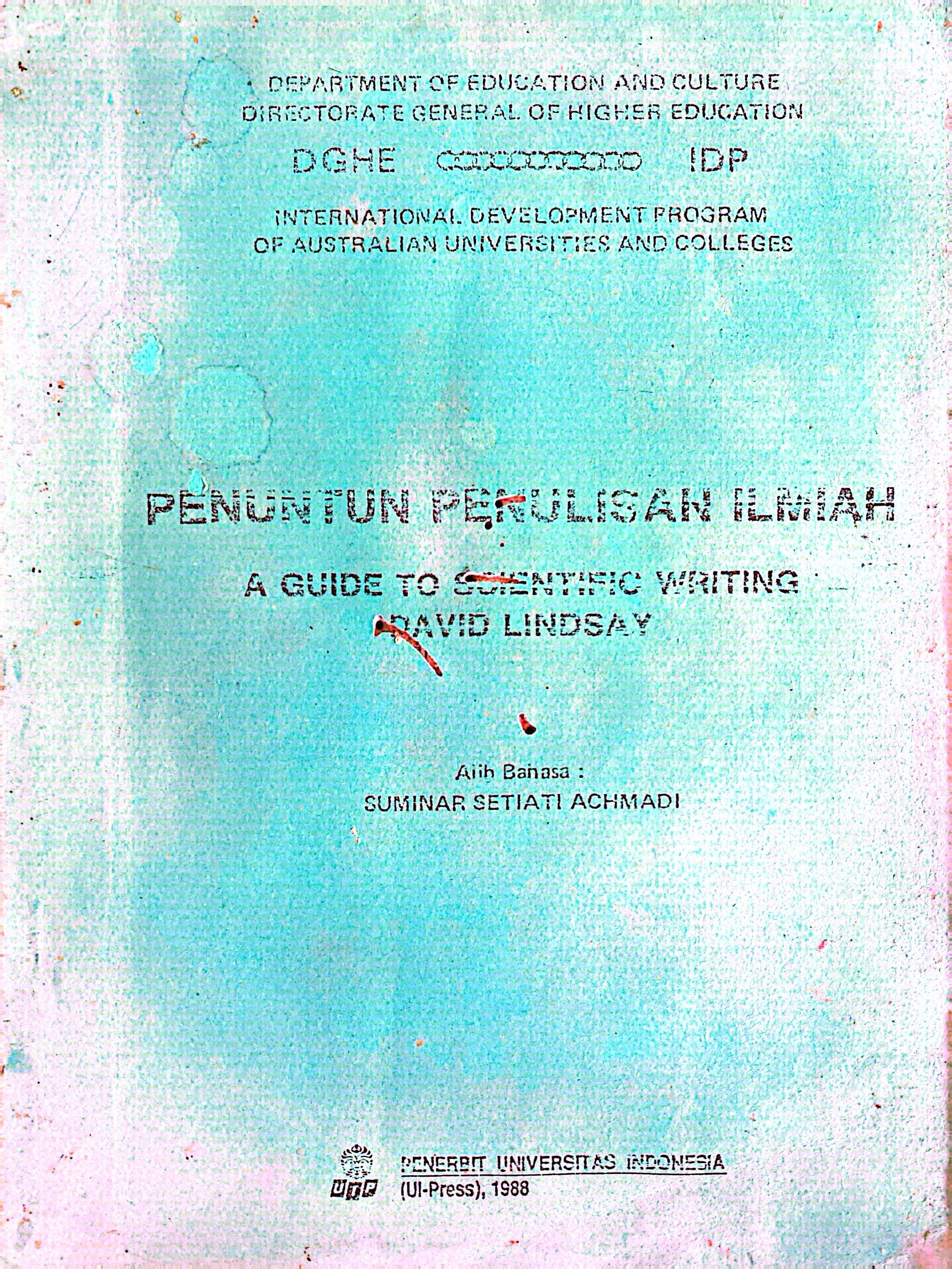 Penuntun Penulisan Ilmiah